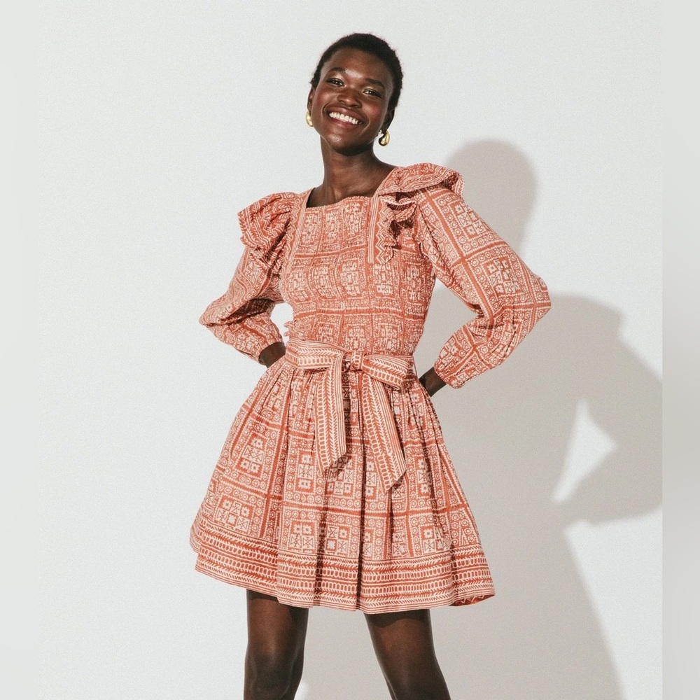 NWT Cleobella Helen Mini Dress Printed Size S